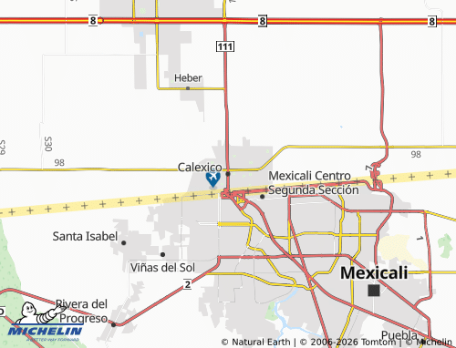 Mappa MICHELIN Calexico - ViaMichelin