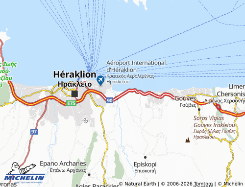 Mapa MICHELIN Karteros - ViaMichelin