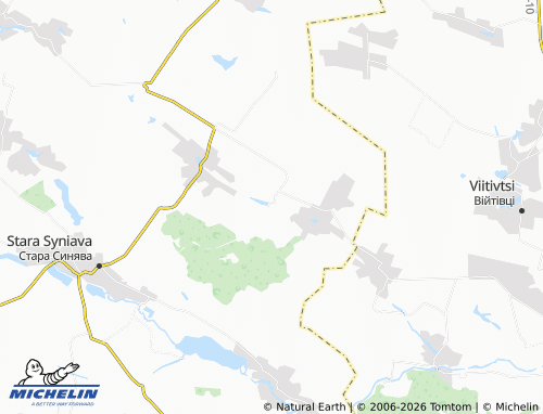 MICHELIN-Landkarte Podoliany - ViaMichelin