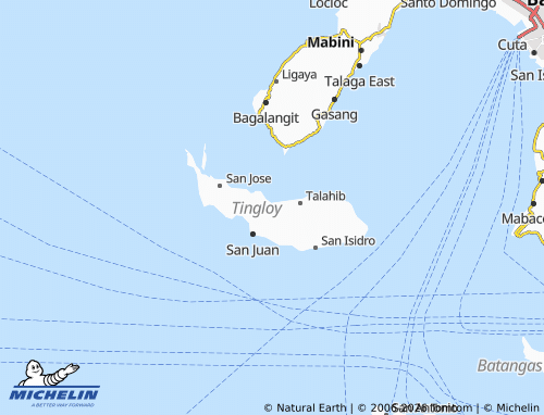 MICHELIN Santo Tomas map - ViaMichelin