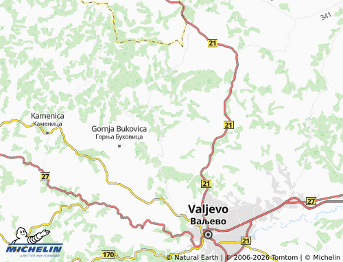 Mapa MICHELIN Kotešica - ViaMichelin