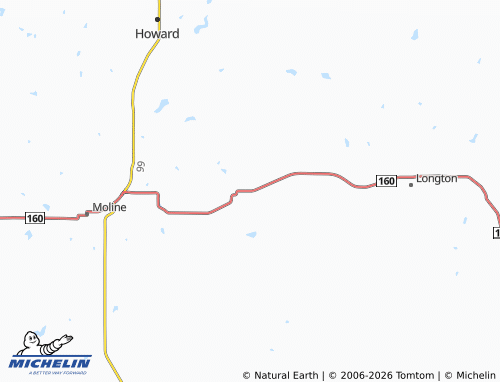 Mapa MICHELIN Elk Falls - ViaMichelin