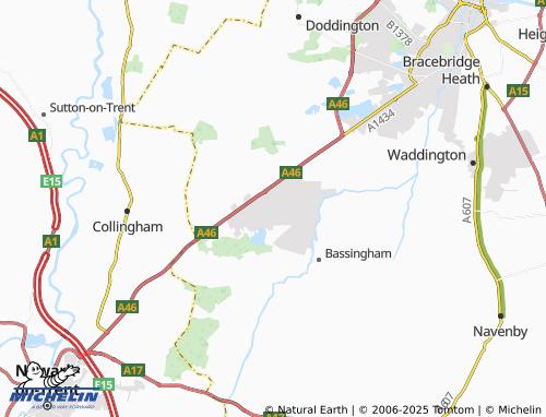 Kaart MICHELIN Witham Saint Hughs - ViaMichelin
