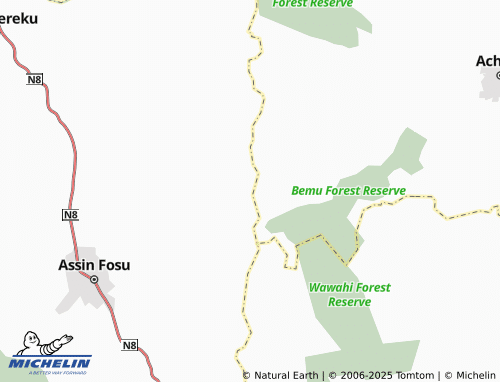 MICHELIN Akenkansu map - ViaMichelin