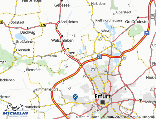 MICHELIN Kühnhausen map - ViaMichelin
