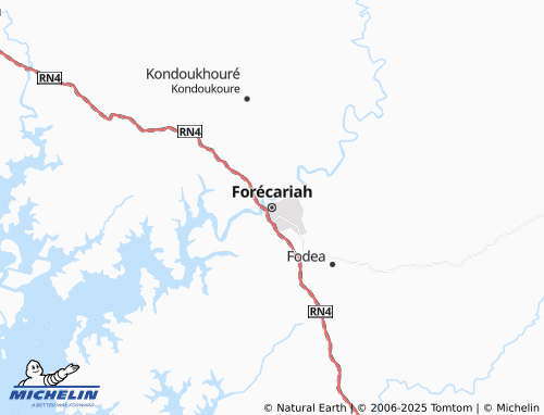 MICHELIN Forécariah map - ViaMichelin