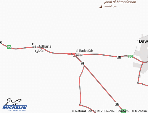 MICHELIN-Landkarte al-Radeefah - ViaMichelin