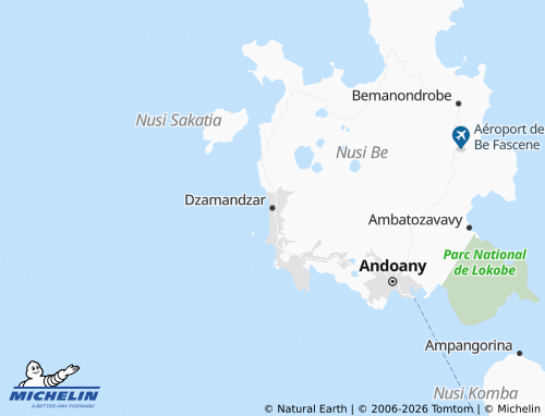 Mappa MICHELIN Dzamandzar - ViaMichelin