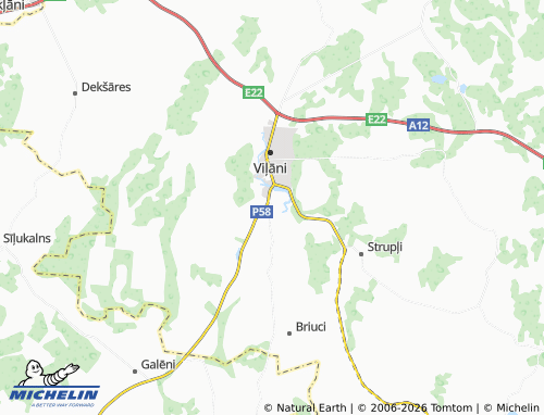Mapa MICHELIN Viļānu muiža - ViaMichelin