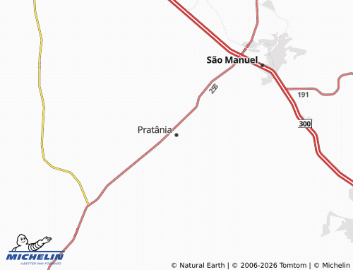 Mapa MICHELIN Pratânia - ViaMichelin