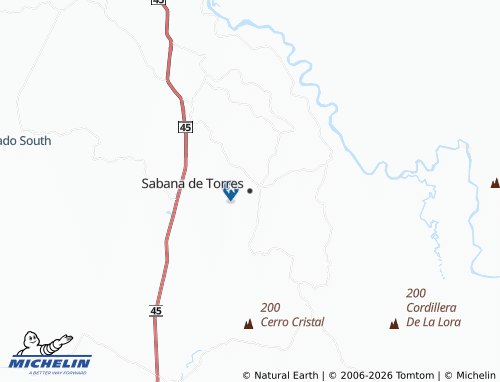 Carte MICHELIN Sabana de Torres - ViaMichelin