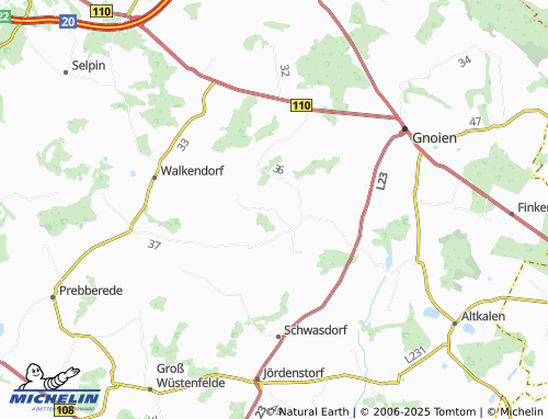 MICHELIN Klein Lunow map - ViaMichelin