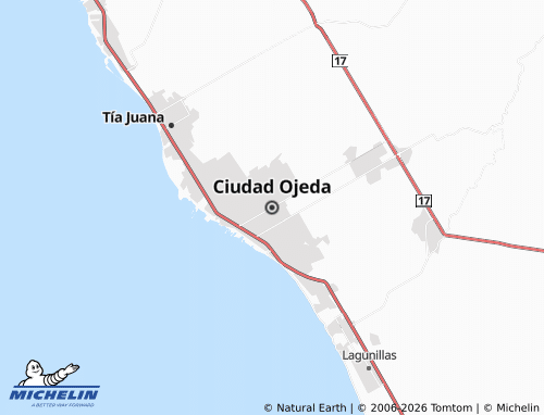 MICHELIN-Landkarte Ciudad Ojeda - ViaMichelin