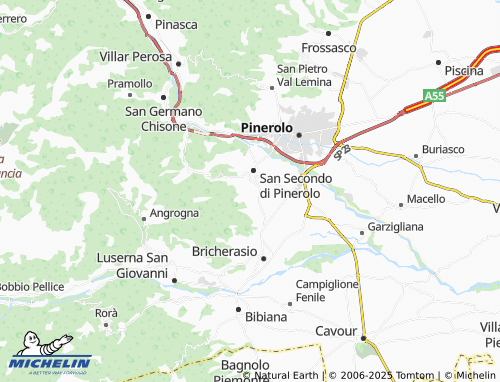 MICHELIN Lombarda map - ViaMichelin