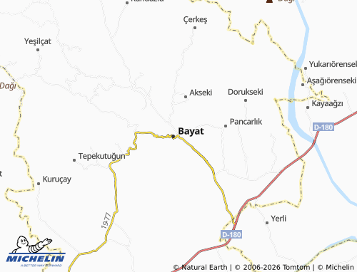 MICHELIN Yatukcu map - ViaMichelin