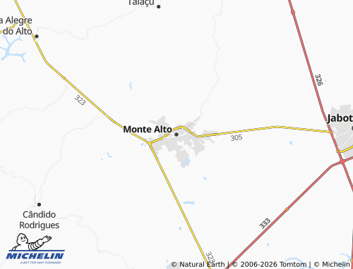 Mapa MICHELIN Monte Alto - ViaMichelin