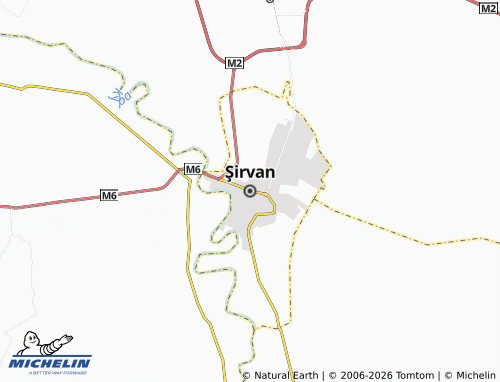 MICHELIN Şirvan map - ViaMichelin