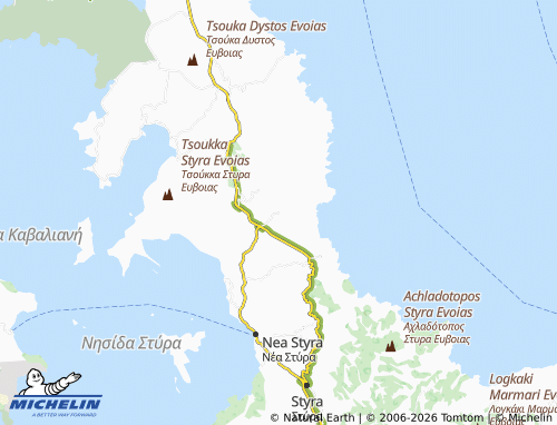 MICHELIN Tsakaioi map - ViaMichelin
