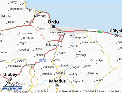 Mappa MICHELIN Eskipazar - ViaMichelin