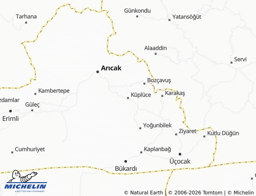 MICHELIN Küplüce map - ViaMichelin