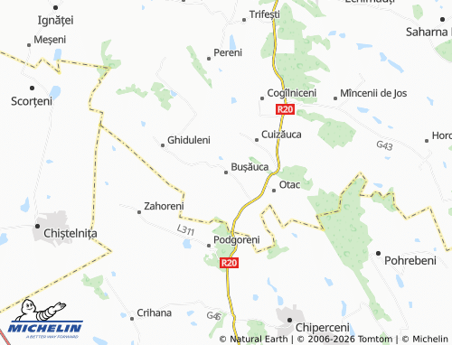 Mappa MICHELIN Bușăuca - ViaMichelin
