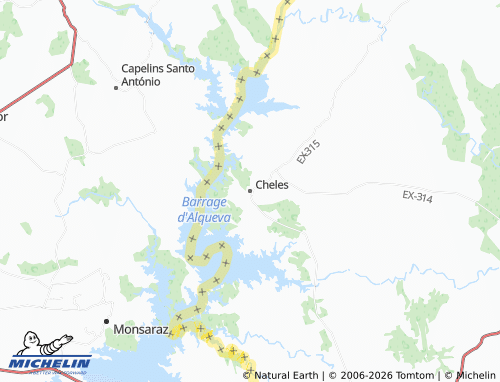 MICHELIN Cheles map - ViaMichelin