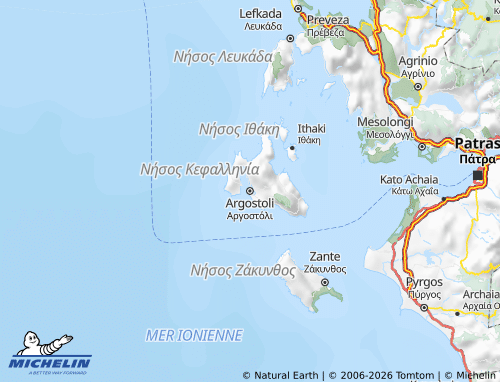 Mapa MICHELIN Cefalónica - ViaMichelin