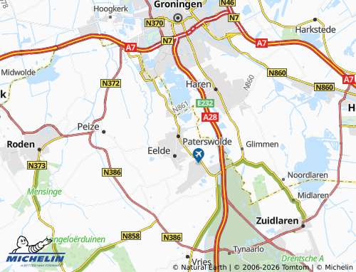 Mapa MICHELIN Paterswolde - ViaMichelin