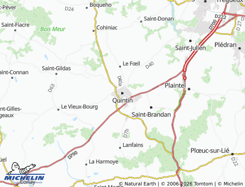 Mapa MICHELIN Quintin - ViaMichelin