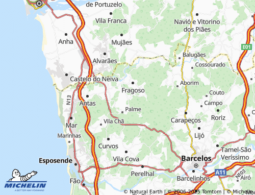MICHELIN Aldeia de Aldreu map - ViaMichelin