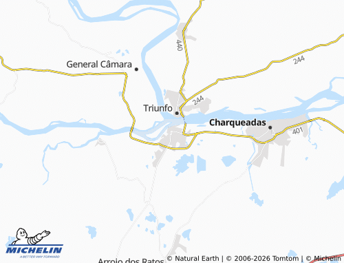 Mapa MICHELIN São Jerônimo - ViaMichelin