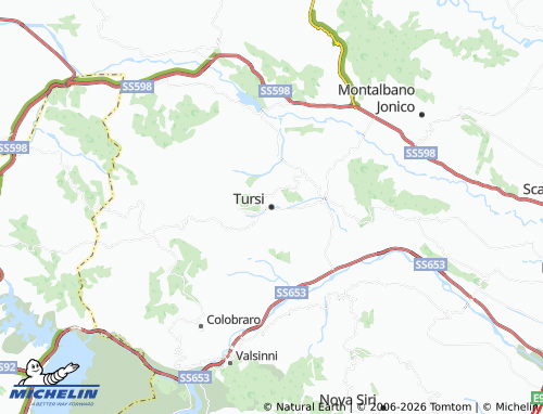 Carte MICHELIN Tursi - ViaMichelin
