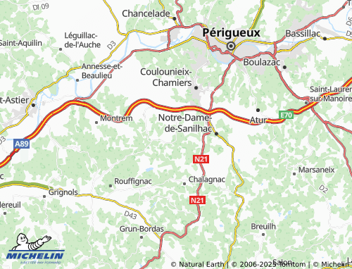Carte MICHELIN Lauglusie - ViaMichelin