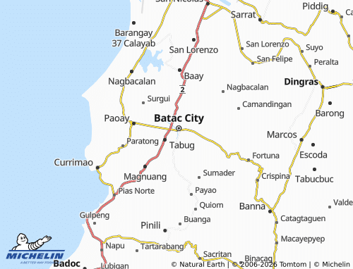 MICHELIN Barani map - ViaMichelin