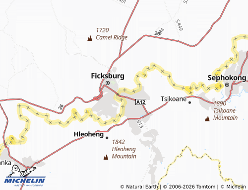 Carte MICHELIN Maputsoe - ViaMichelin