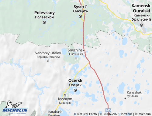 MICHELIN-Landkarte Sneschinsk - ViaMichelin