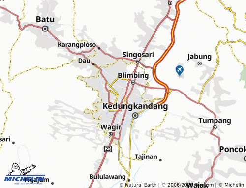 MICHELIN Lowokwaru map - ViaMichelin