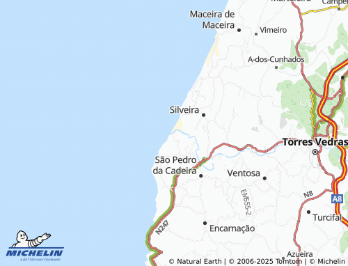 Mapa MICHELIN Foz - ViaMichelin