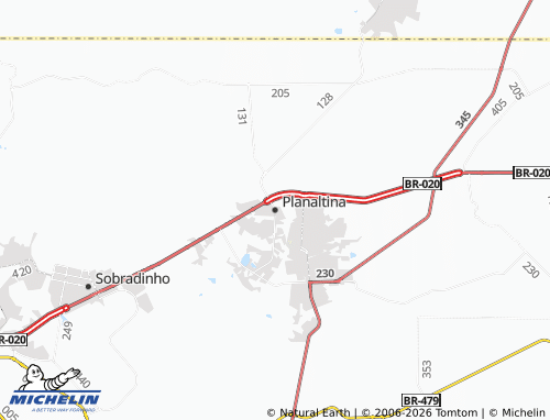 MICHELIN Planaltina map - ViaMichelin