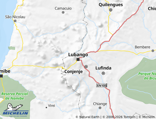 MICHELIN-Landkarte Lubango - ViaMichelin