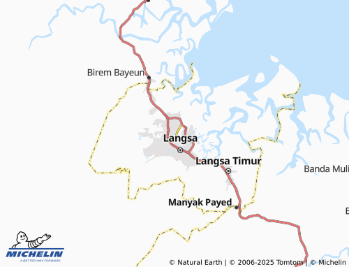 MICHELIN Paya Bujok. Beuramoe map - ViaMichelin