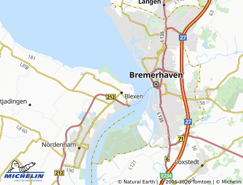MICHELIN Blexen map - ViaMichelin