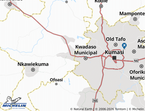 Mappa MICHELIN Abuakwa - ViaMichelin