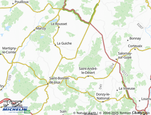Carte MICHELIN Saint-Martin-de-Salencey - ViaMichelin