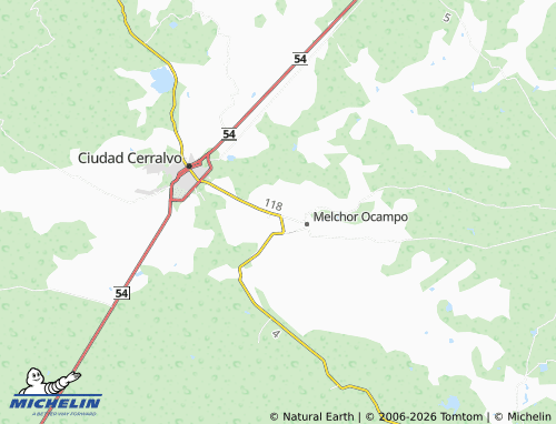 Kaart MICHELIN Batalla del Charco Redondo - ViaMichelin