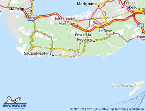 MICHELIN Carry-le-Rouet map - ViaMichelin