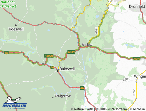 Mappa MICHELIN Pilsley - ViaMichelin