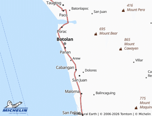 MICHELIN Mabanglit map - ViaMichelin