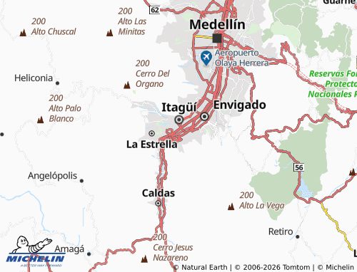 Mapa MICHELIN Sabaneta - ViaMichelin