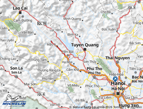 Mapa MICHELIN Yên Bình - ViaMichelin